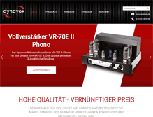 Tablet Screenshot of dynavox-audio.de